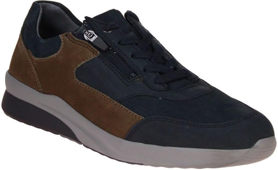 Waldläufer Fabian Sneaker Blauw-Bruin K-leest