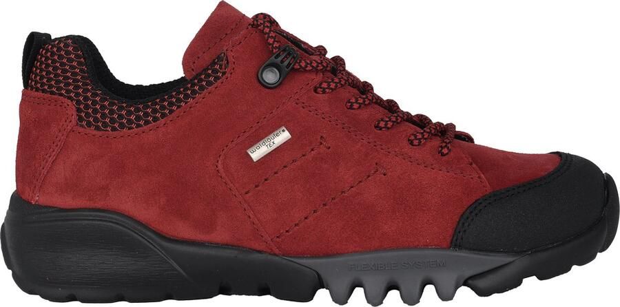 Waldläufer H-Amiata dames sneaker Rood waterdicht