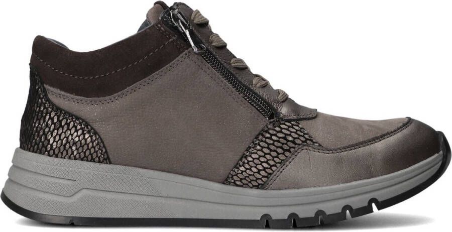 WALDLAUFER Waldläufer Hoge Sneakers Dames H April Maat: 41 Materiaal: Leer Kleur: Grijs