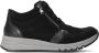 WALDLAUFER Waldläufer Hoge Sneakers Dames H April Maat: 39 Materiaal: Suède Kleur: Zwart - Thumbnail 1