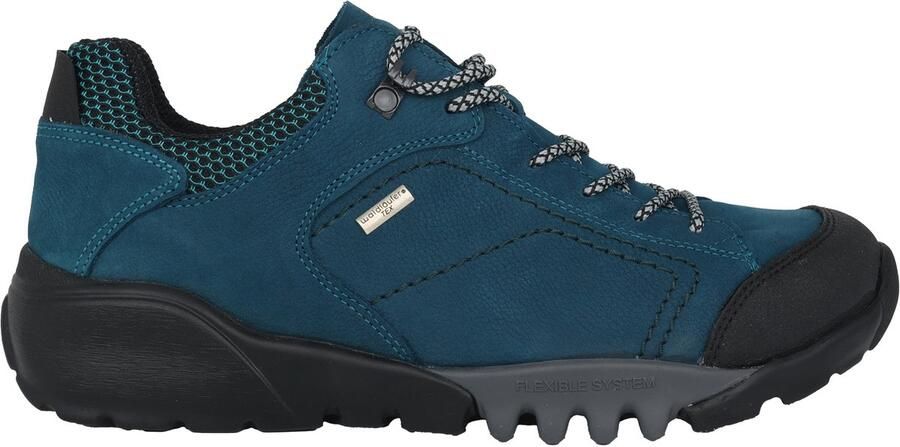 Waldläufer Blauwe Heren Sneaker met brede pasvorm