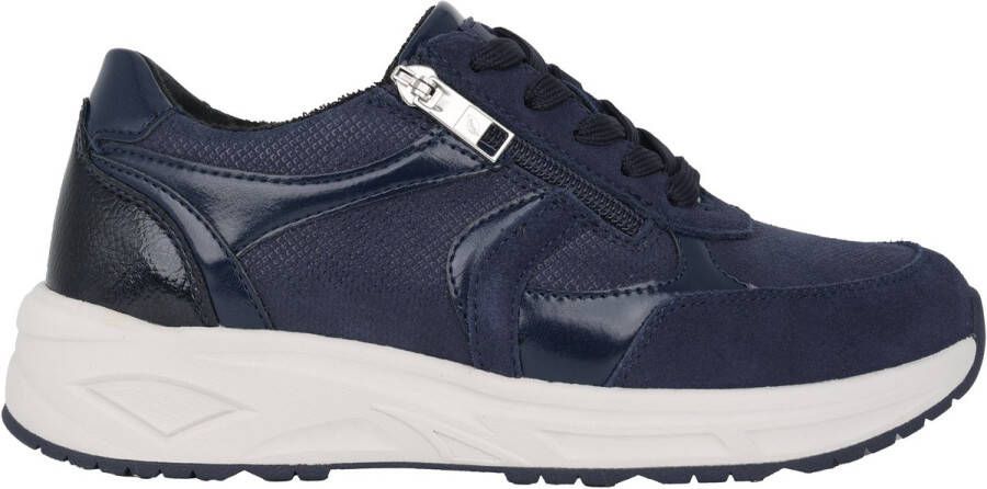 Waldläufer Blauwe wijde sneakers voor vrouwen