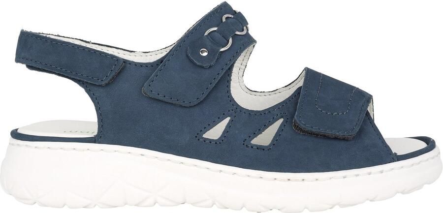 Waldläufer Veterschoen met luchtgepolsterde zool Petrol