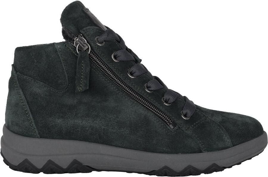 Waldläufer Wijde pasvorm enkellaars sneakers groen