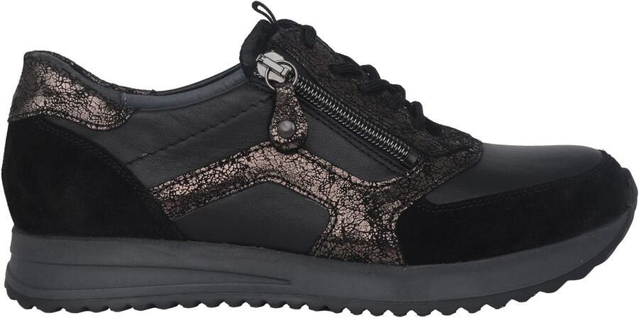 Waldläufer H-Vicky dames sneaker Zwart