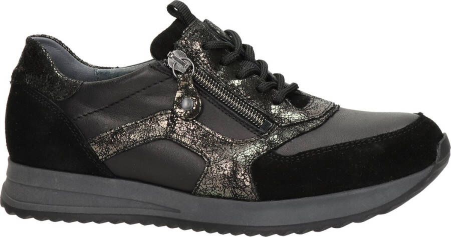 Waldläufer H-Vicky dames sneaker Zwart multi