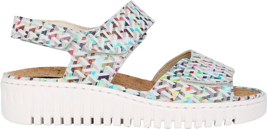 Waldläufer Comfortabele brede pasvorm sandaal multicolor