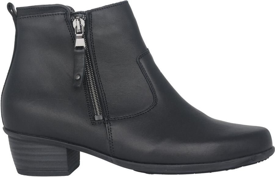 Waldläufer Gevoerde Dames Enkellaars Zwart