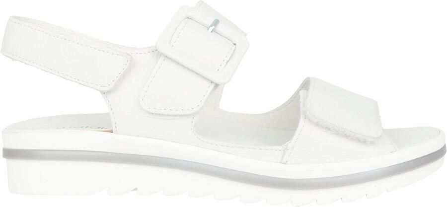 Waldläufer Wijde pasvorm witte leren sandaal