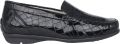 Waldläufer Comfortabele brede moccasins zwart Black Dames - Zwart