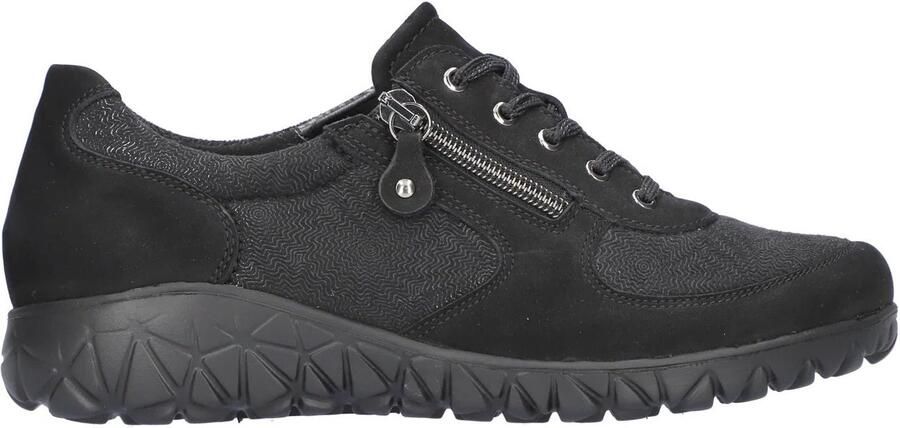 Waldläufer Havy Soft dames sneaker Zwart