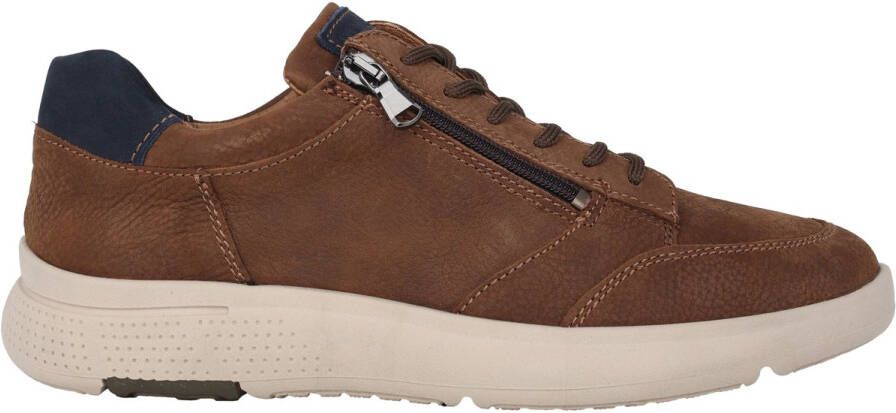 Waldläufer Heiko heren sneaker bruin