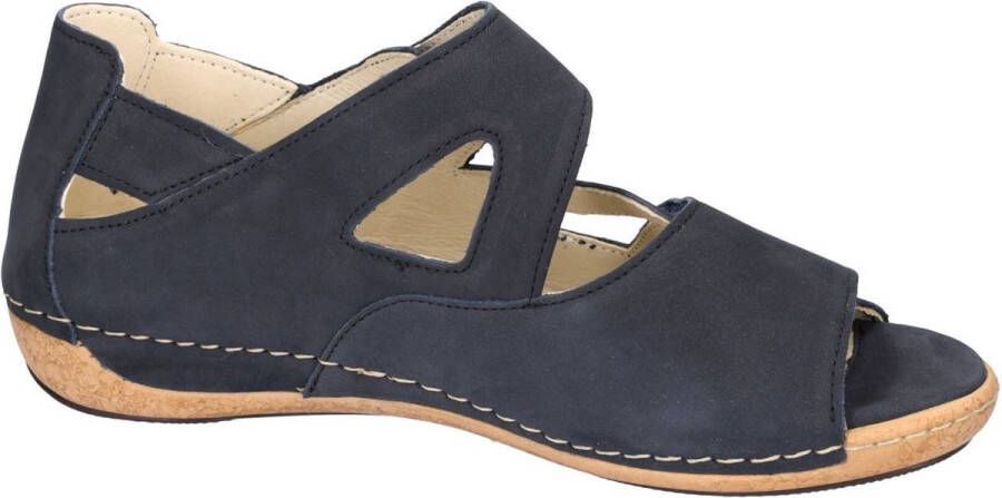 Wäldlaufer Waldlaufer 342025-H-Heliett~~~~~~~~~~~~~~ Sandalen met hakDames Sandalen Blauw