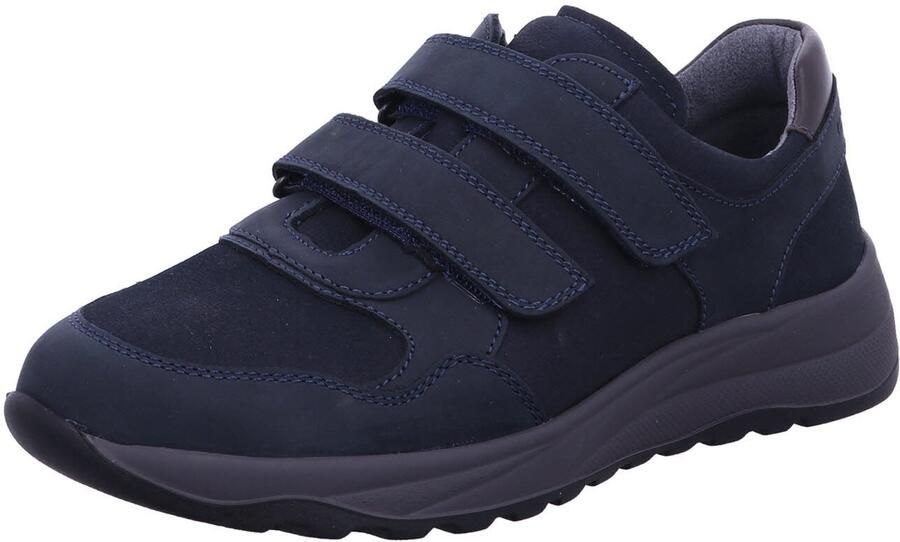 WALDLÄUFER Huisschoen 'Komfort Slipper Herren 662301-304 194 Echtleder in blau' blauw - Foto 2