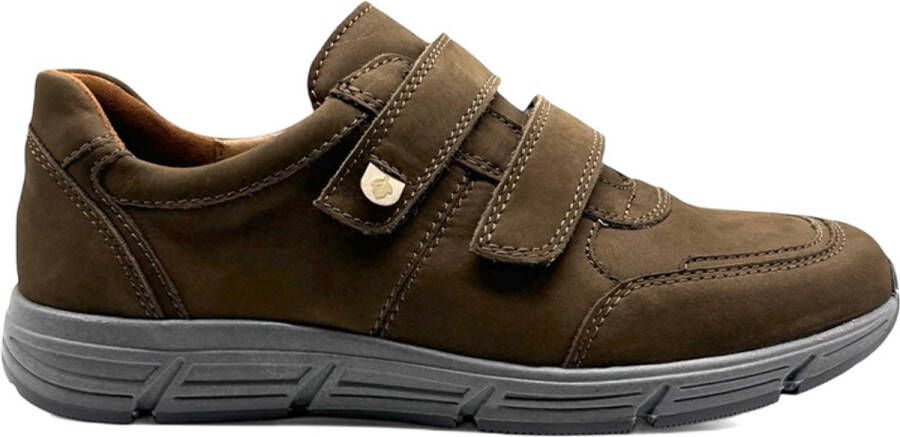 Waldläufer Heren Klittenbandschoen 323301-191-055 Taupe Wijdte H (42.5)
