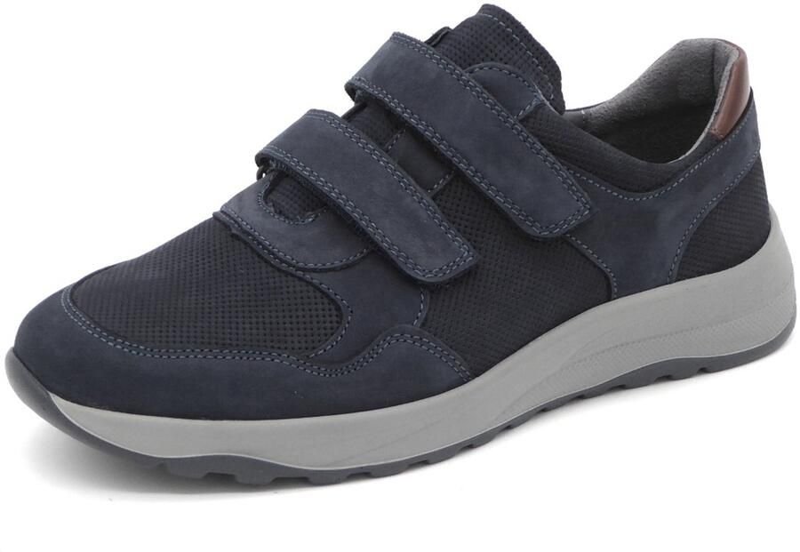 Waldläufer Heren Klittenbandschoen 662301-302-416 Blauw Wijdte K (41)