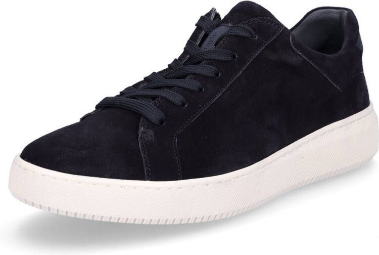 Waldläufer heren leren sportschoenen donkerblauw