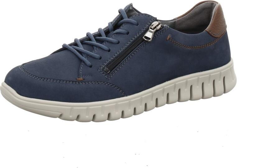 Waldläufer heren mocassins blauw