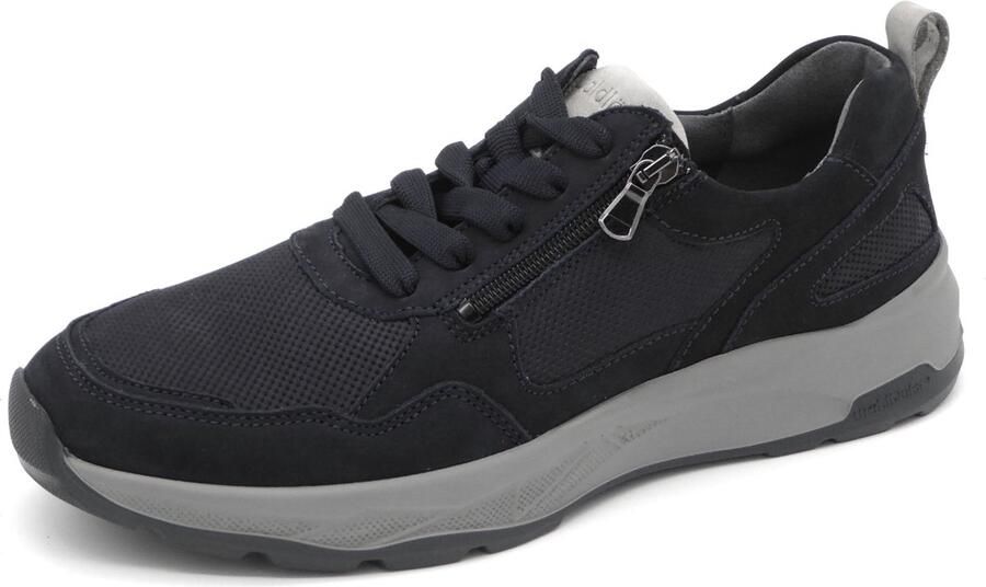 Waldläufer Heren Sneaker 713003-403-857 Blauw Wijdte H (42.5)