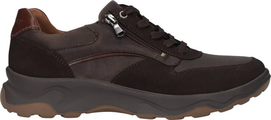 Waldläufer Heren Sneaker 718006-305-355 Donkerbruin Wijdte H