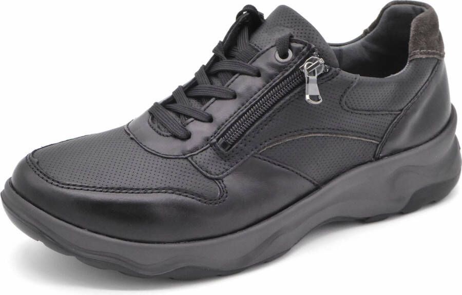 Waldläufer Heren Sneaker 718006-306-991 Zwart Wijdte H (44.5)