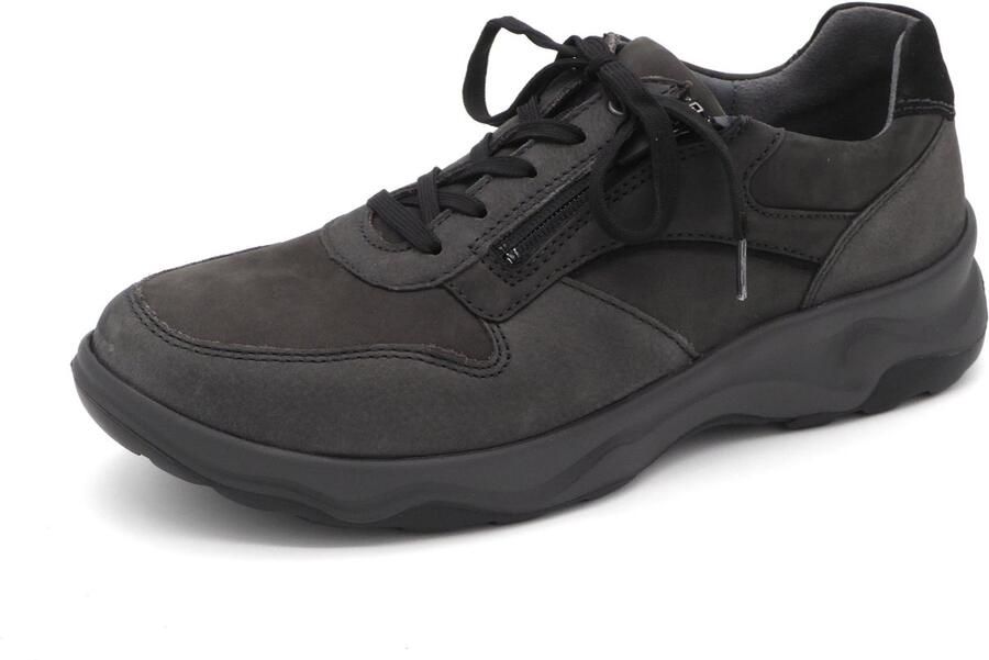 Waldläufer Heren Sneaker 718006-310-696 Donkergrijs Wijdte H (41)