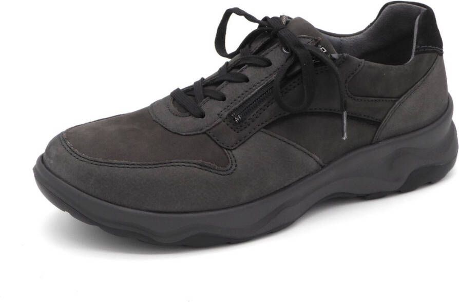 Waldläufer Heren Sneaker 718006-310-696 Donkergrijs Wijdte H (44)