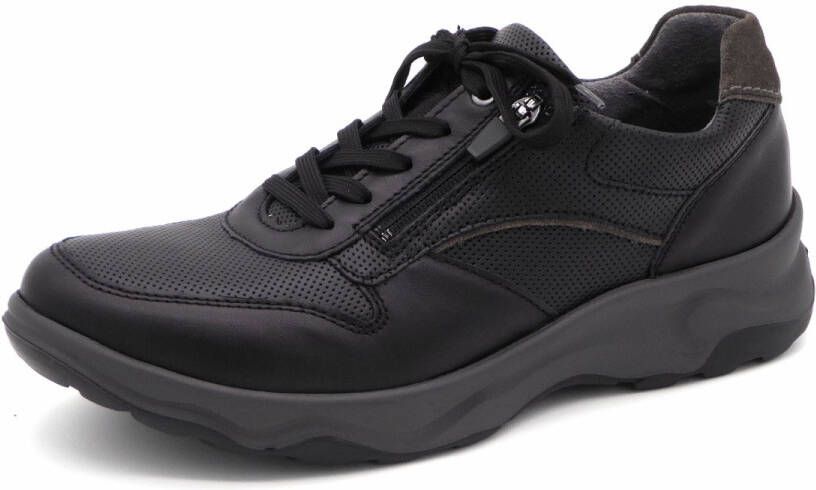 Waldläufer Heren Sneaker 718006-316-991 Zwart Wijdte H (44.5)