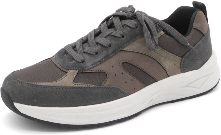 Waldläufer Heren sneaker 738003-100-052 Grijs Combi Wijdte H