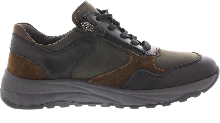 Wäldlaufer Waldläufer Heren Sneaker 662001-411-673 Zwart Combi Wijdte K (42.5) - Foto 2