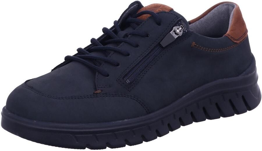 Waldläufer heren veterschoenen blauw