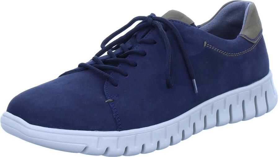 Waldläufer Sneakers H-max veterschoen lage schoen met extra ritssluiting h-wijdte