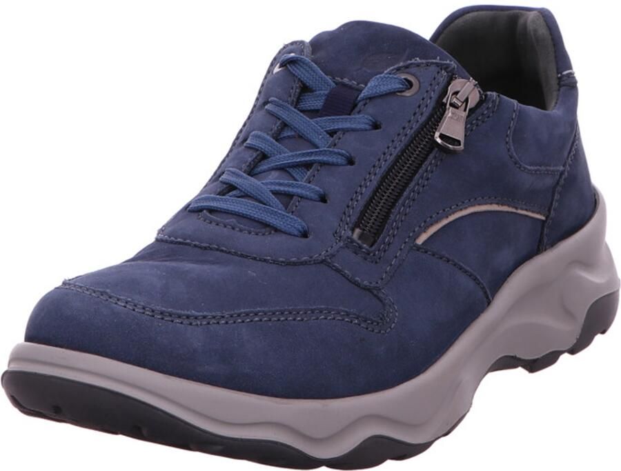 Waldläufer Sneakers H-max veterschoen lage schoen met extra ritssluiting h-wijdte