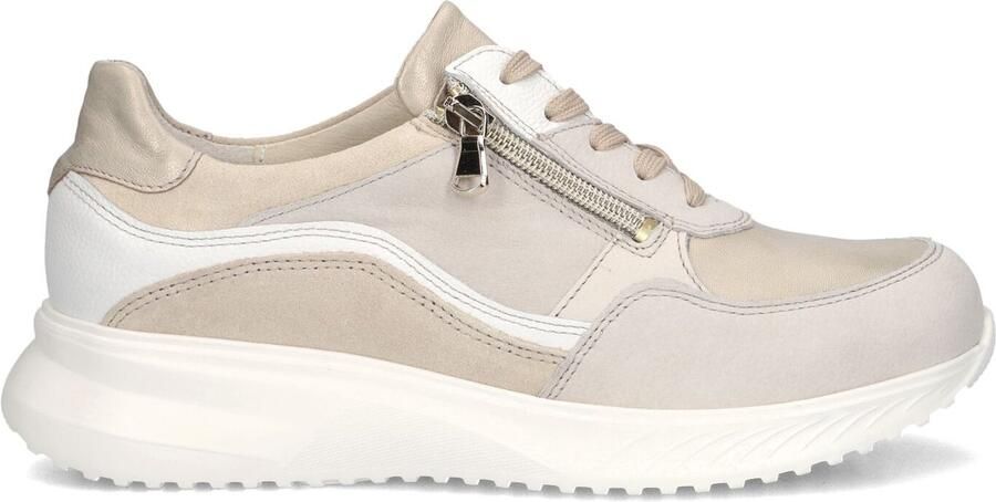 Waldläufer Janka Sneakers Leer Dames Beige - Foto 3