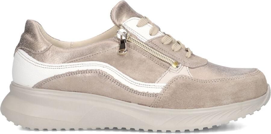 Waldläufer Janka Sneakers Leer Dames Goudkleurig