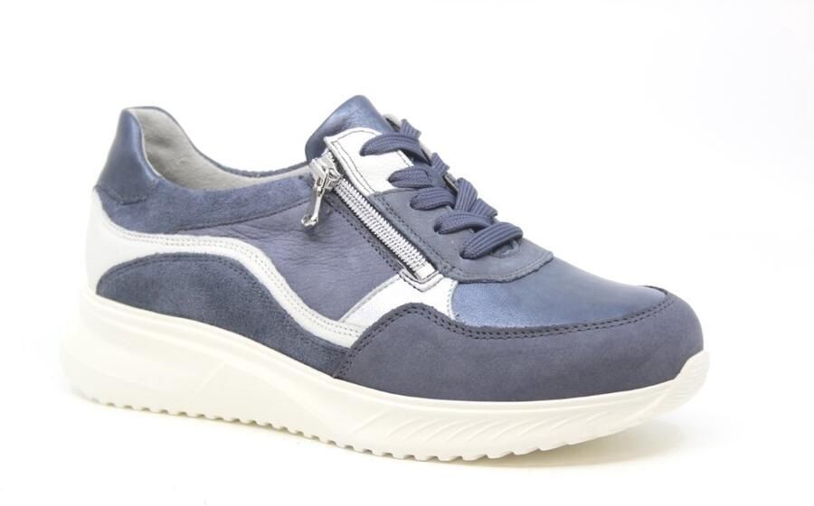 Waldläufer Waldlaufer 617002-501-693 dames veterschoenen sportief (4 5) blauw