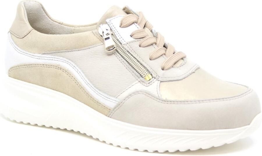 Waldläufer Janka Sneakers Leer Dames Beige