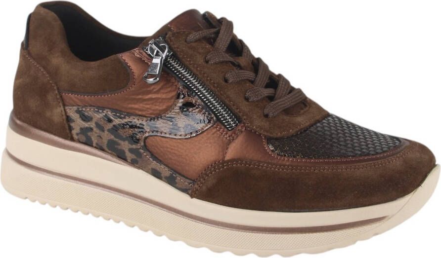 WALDLAUFER Waldläufer Lage Sneakers Dames K Luana Maat: 41 Materiaal: Suède Kleur: Bruin