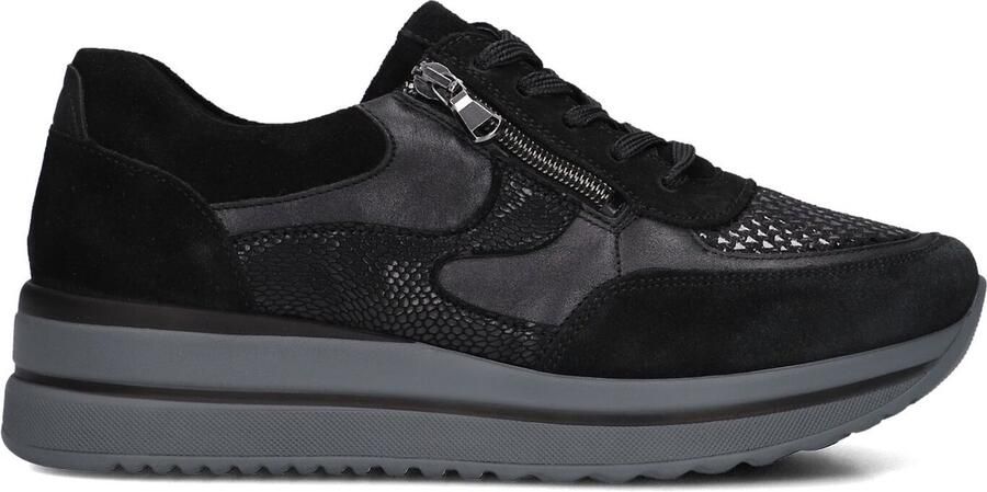 WALDLAUFER Waldläufer Lage Sneakers Dames K Luana Maat: 38 5 Materiaal: Suède Kleur: Zwart