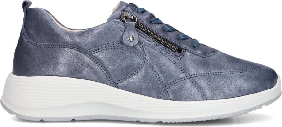 WALDLAUFER Waldläufer Lage Sneakers Dames Kalea Maat: 38 5 Materiaal: Leer Kleur: Blauw
