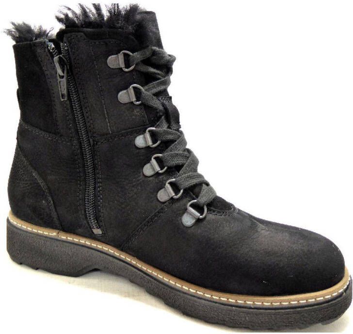 Waldläufer Zwarte Enkellaars Black Dames