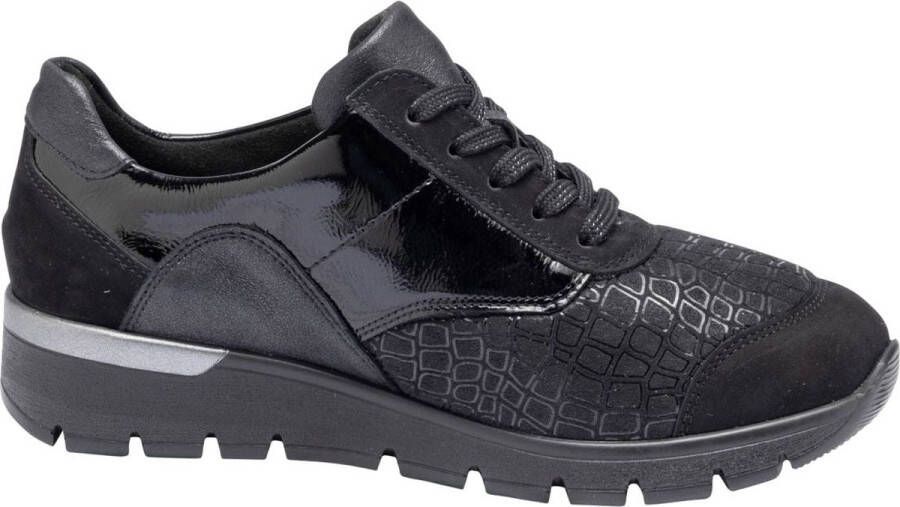 Wäldlaufer Waldläufer OrthoTritt Dames Sneaker 626K02-413-001 Zwart Wijdte K (36.5)