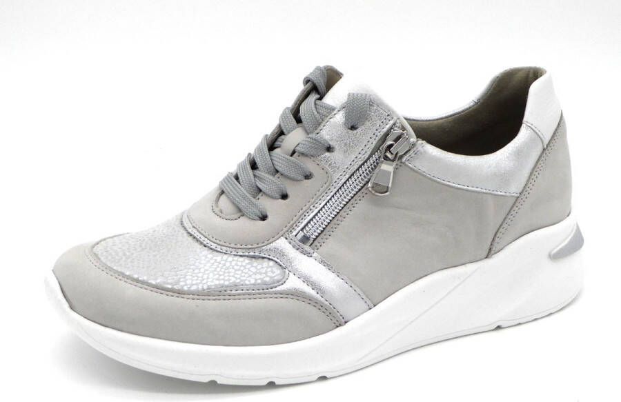 Waldläufer Orthotritt Dames Sneaker 715H02-403-013 Lichtgrijs Wijdte H (41)