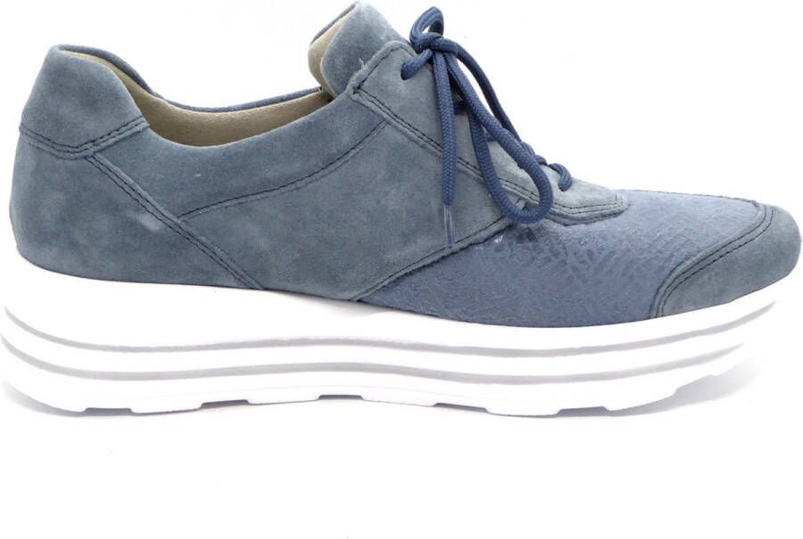 Waldläufer OrthoTritt Dames Sneaker 758H02-314-263 Jeansblauw Wijdte H ½ (38.5)