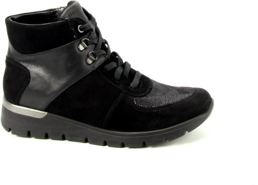 Waldläufer OrthoTritt Dames Veterboot 626K82-304-001 Zwart Wijdte K (40)