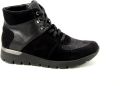 Waldläufer OrthoTritt Dames Veterboot 626K82-304-001 Zwart Wijdte K (40) - Zwart