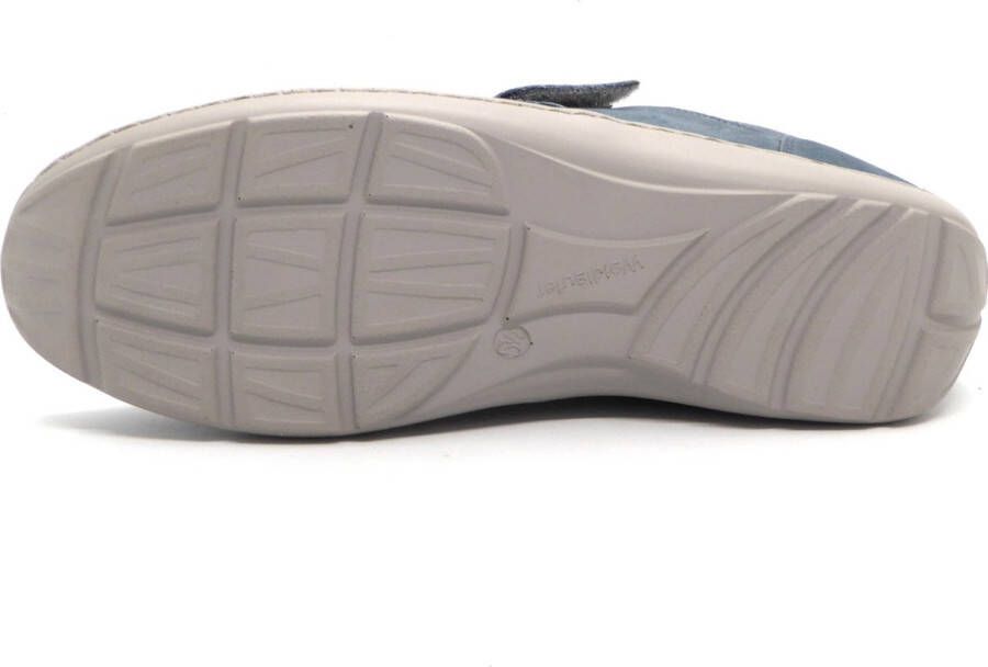 Waldläufer OrthTritt Dames Klittenbandschoen 496H31-320-263 Jeansblauw Wijdte H (40.5)