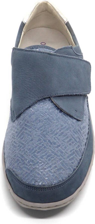 Waldläufer OrthTritt Dames Klittenbandschoen 496H31-320-263 Jeansblauw Wijdte H (40.5) - Foto 3