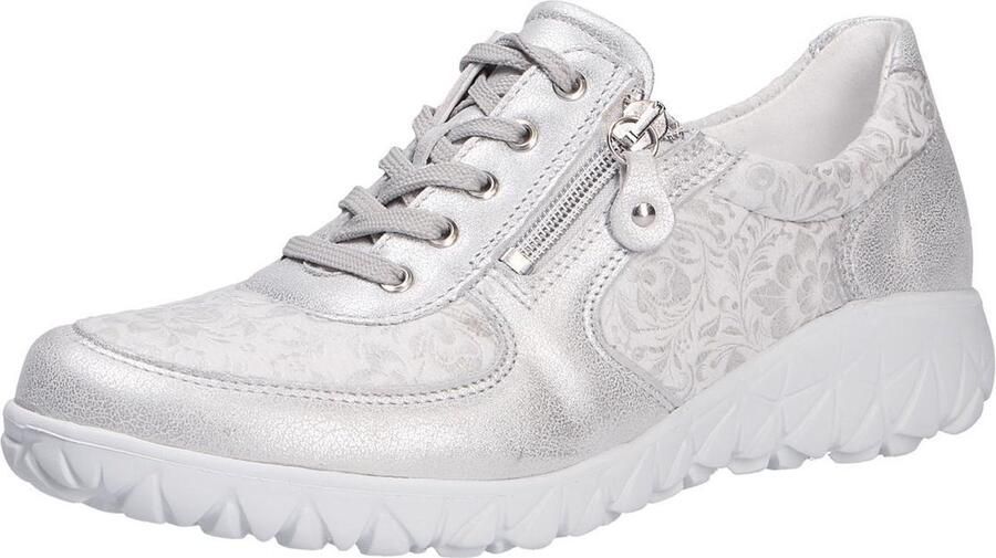 WALDLÄUFER Veterschoen 'Schnürschuh Damen H89001-213 989 Echtleder in grau' grijs