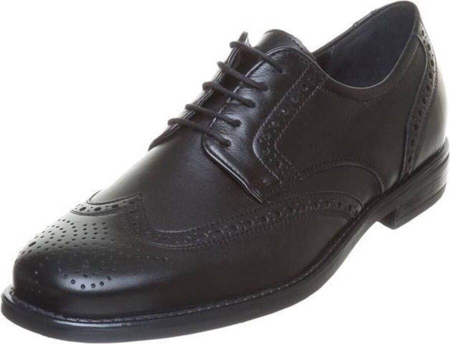 Waldläufer Zwarte Veterschoenen Black Heren